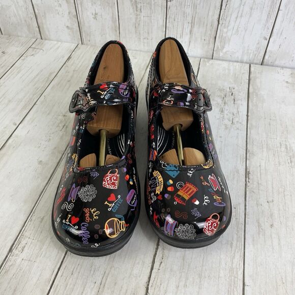 Easy Works by Easy Street Clogs Mary Janes Nurse Shoes Size 9 ~ Letsee Coffee - Picture 3 of 10